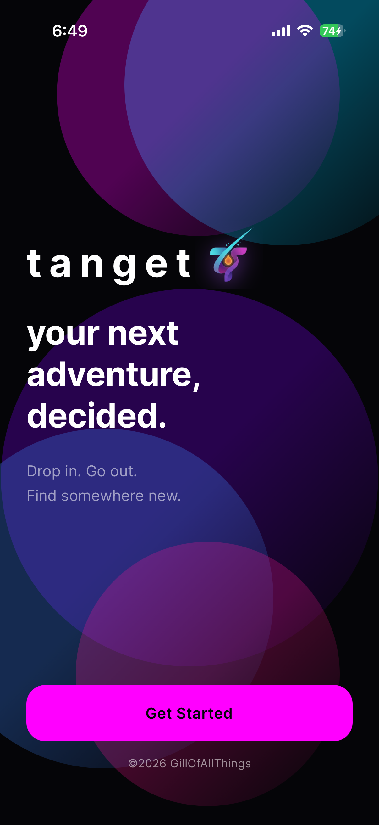 Tanget App Screenshot